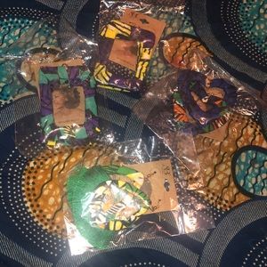 African Print Earring Bundle